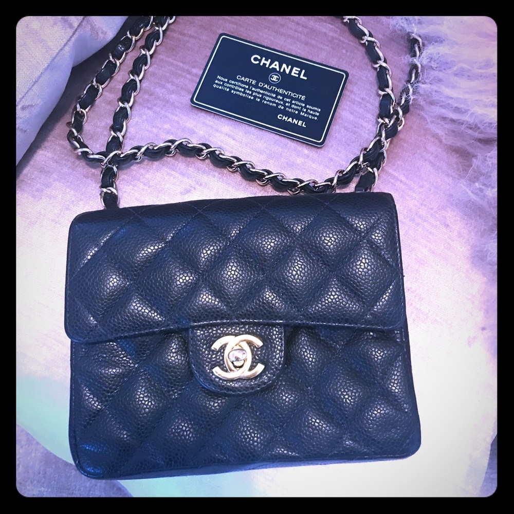 Chanel Mini Bag, Black Caviar